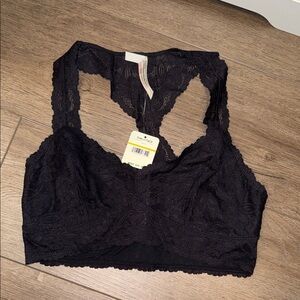 Free People Lace Bralette in Black